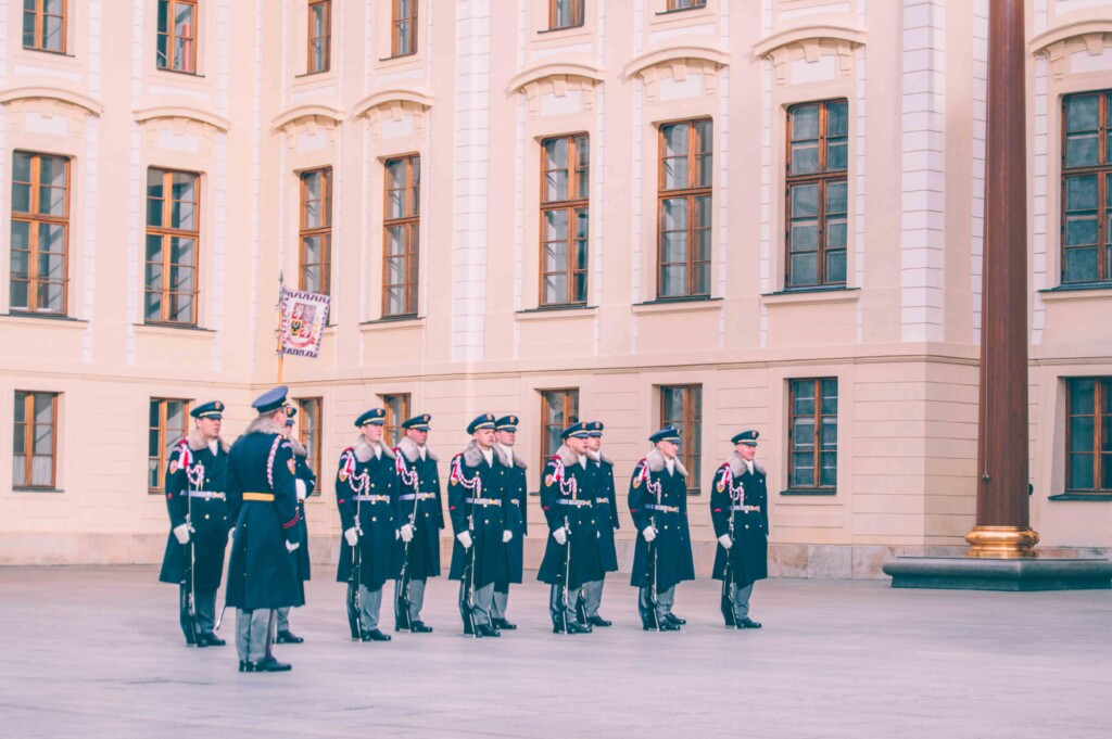 Change of the Guard at Prague Castle is impressive to see when you are spending one day in Praque