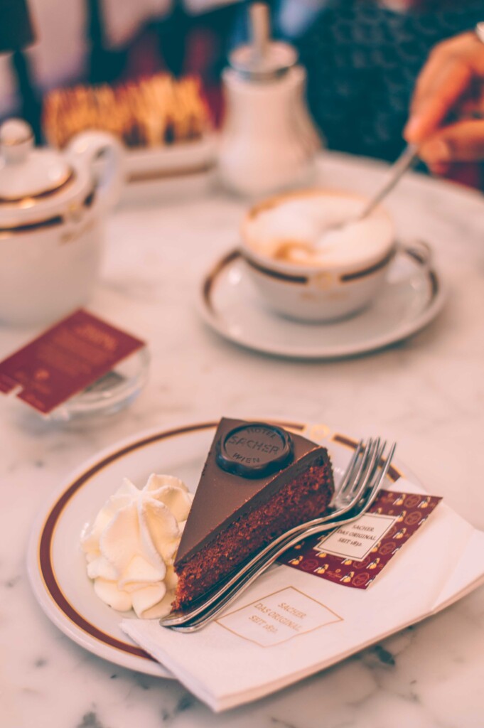 a slice of the famous Sacher Cake