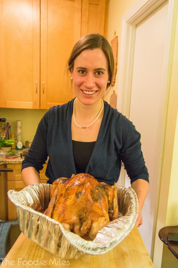 Anjuli making Thanksgiving dinner | thefoodiemiles.com