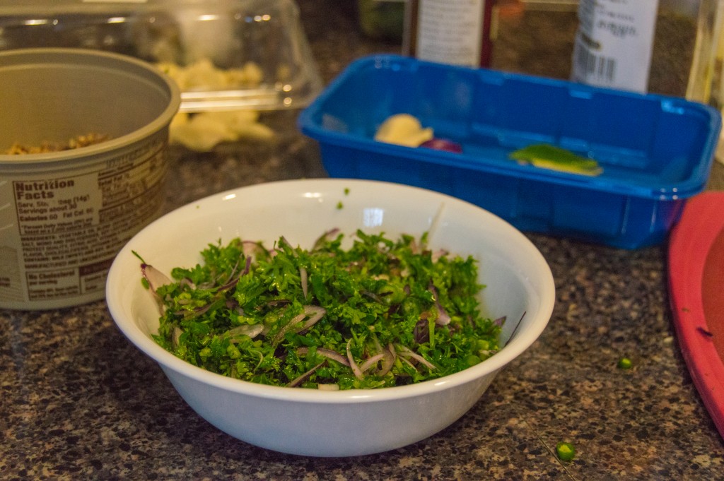 Parsley sambol | thefoodiemiles.com