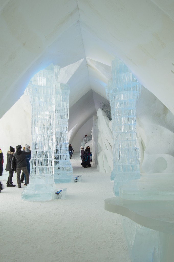 Inside the Ice Hotel Quebec