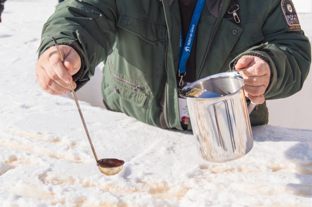 Process of making maple taffy