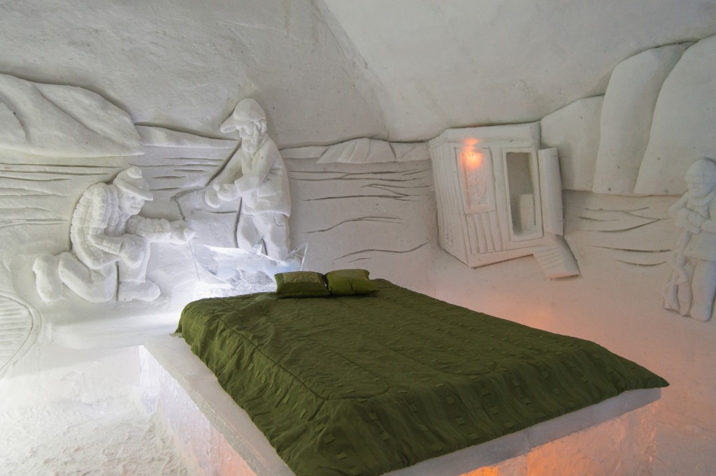 Suite in ice hotel