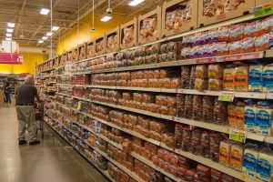 choice of bread in american supermarket