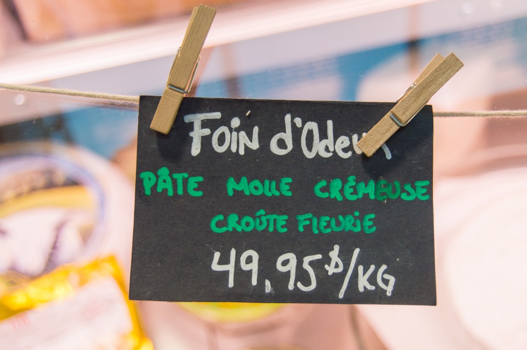 Local cheese shop at Jean Talon Market