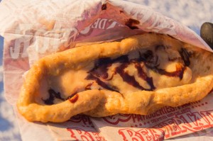 Beaver tail with maple spread