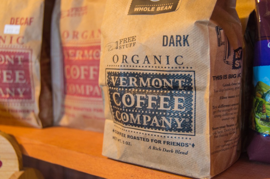 Local coffee at Vermont deli