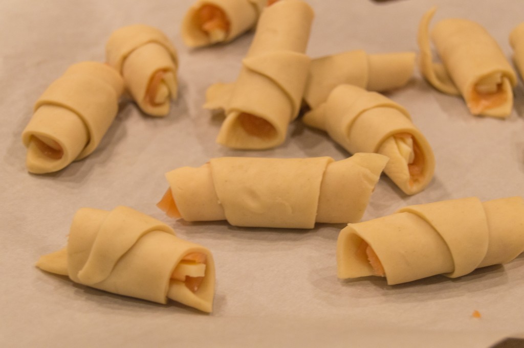 Salmon rolls step by step instruction