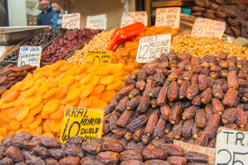 Spice market in Istanbul Turkey