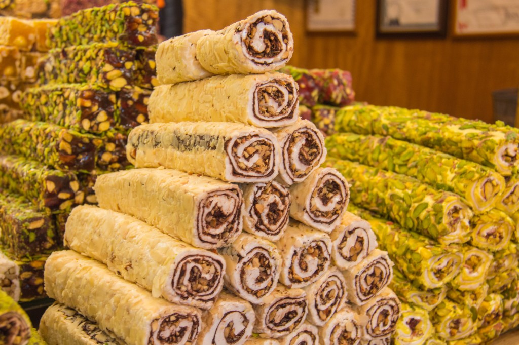 Turkish delight at the spice market Istanbul