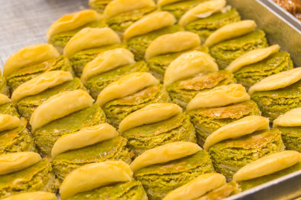 Baklava at the spice market Istanbul