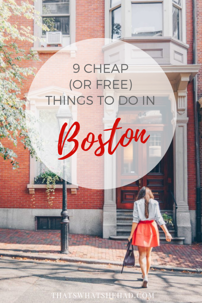 9 Cheap (or completely free) things to do in Boston! Click on pin to read now or save for later! #Boston #Massachusetts 