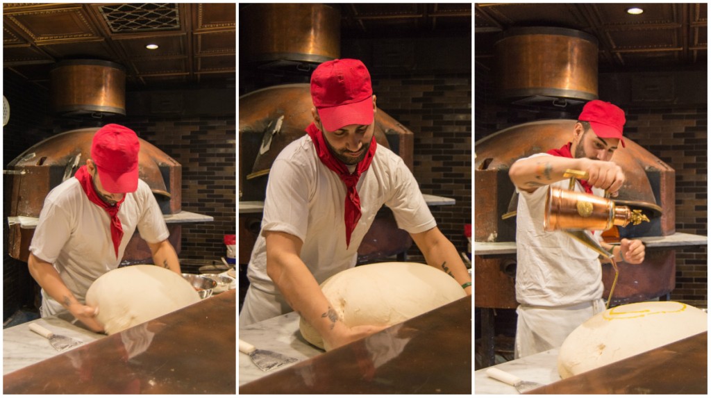 chef Fabio making pizza at MAST Boston