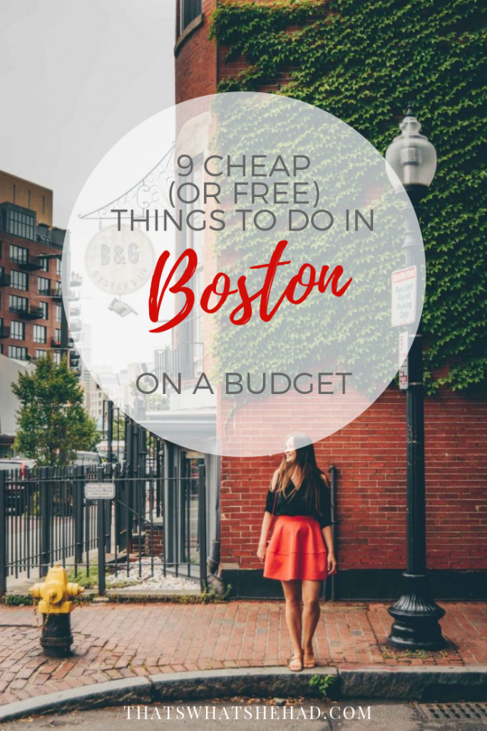 9 cheap (or free) things to do in Boston, Massachusetts, if you are on a budget! (+ budget hotel options). #Boston #Massachusetts 