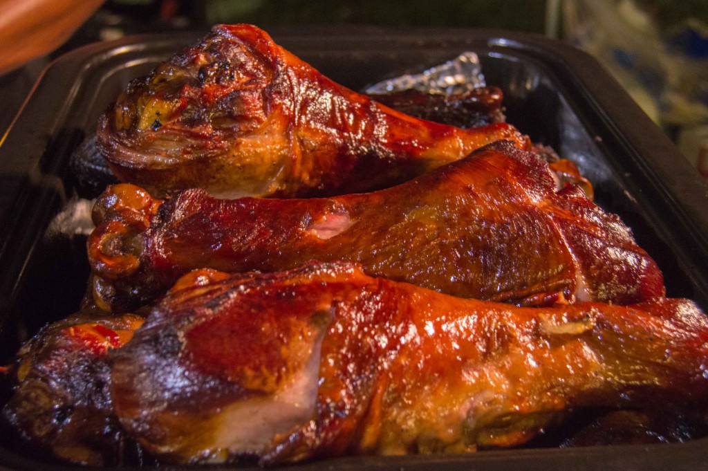 turkey legs at rodeo food truck