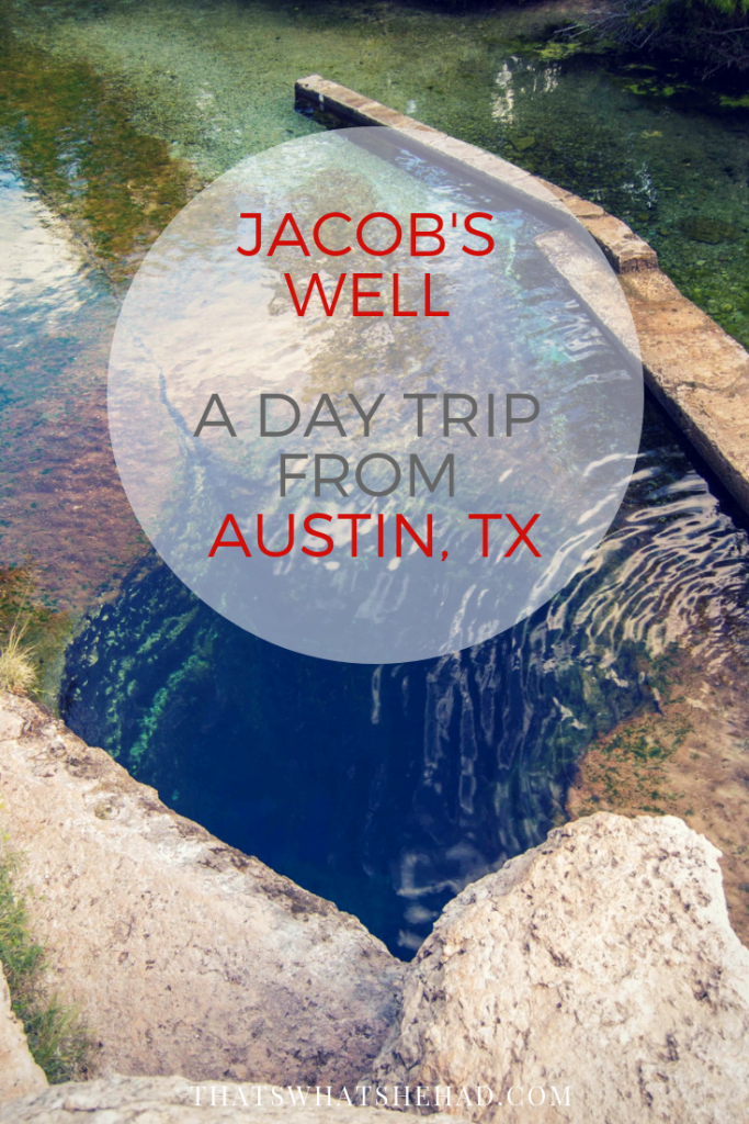 Day trip from Austin, Texas: swim in Jacob's Well and have dinner at Salt Lick BBQ afterwards! #Texas #Austin #AustinTx #Jacobswell #BBQ
