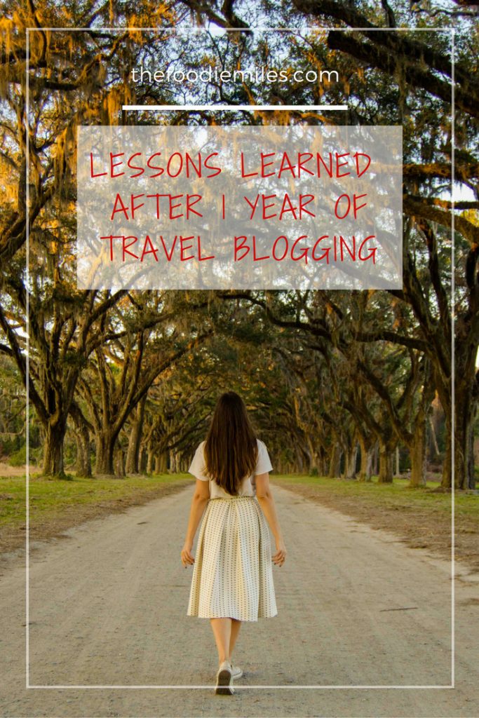 lessons travel blogging 1 year