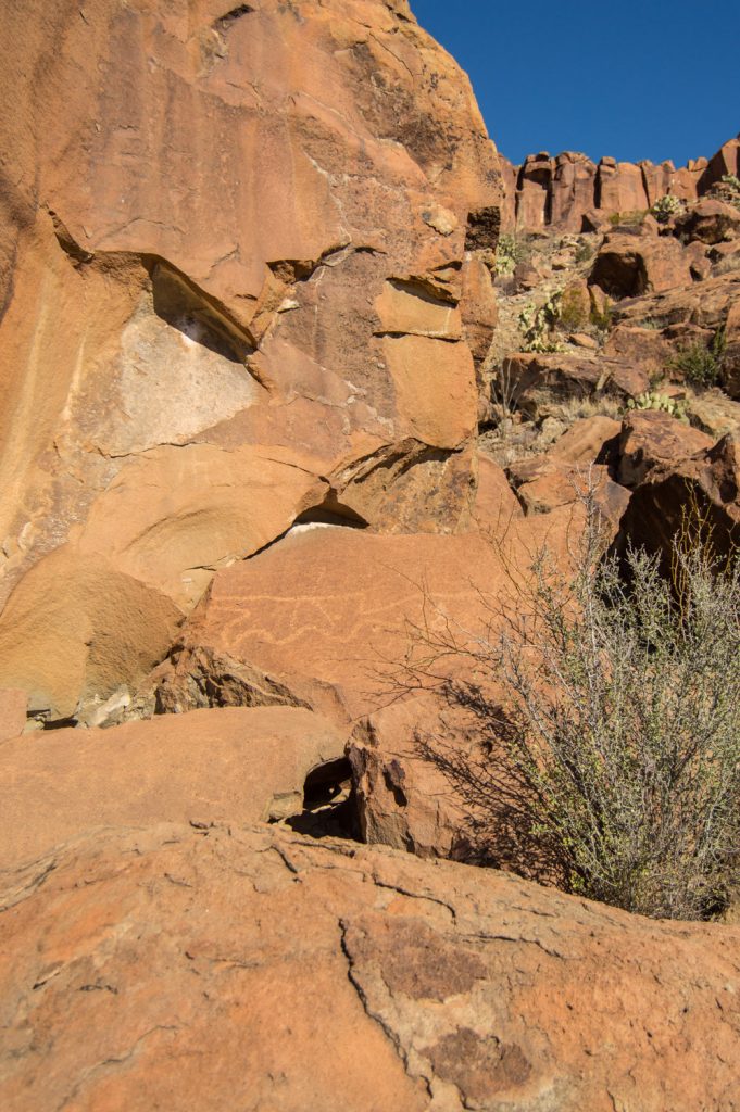 Indian petroglyphs in Terlingua