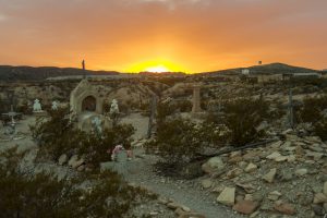 terlingua ghost town sunset
