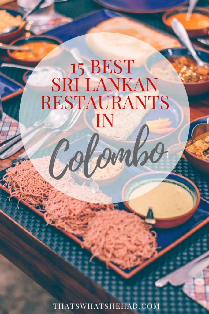 Sharing my favorite restaurants serving Sri Lankan food in Colombo! #SriLanka #Colombo