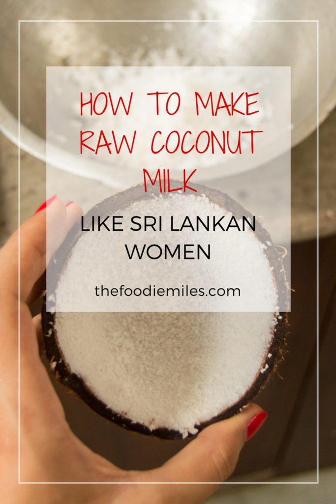 raw coconut milk recipe