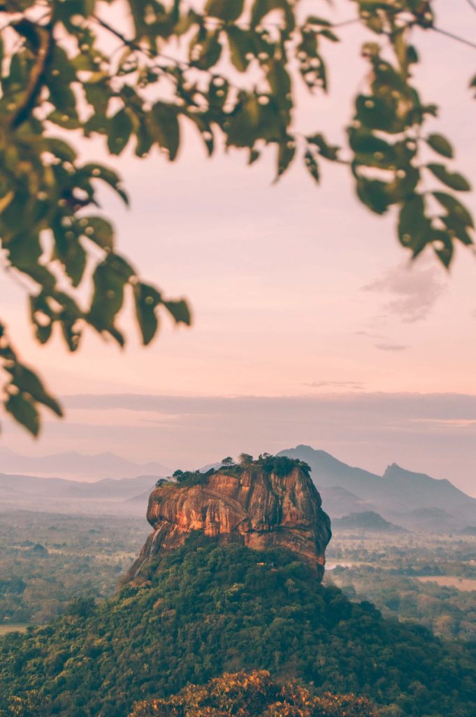 sigiriya rock view from pidurangala