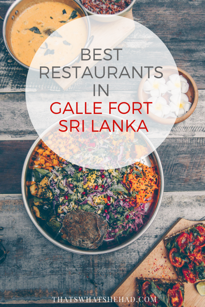 10 of the best restaurants in Galle Fort, Sri Lanka, and what to order there! #SriLanka #Galle #GalleFort