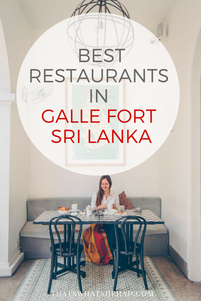 10 best restaurants in Galle Fort, Sri Lanka, and what you should order there! Click on pin to see the list or save for later. #SriLanka #Galle #GalleFort