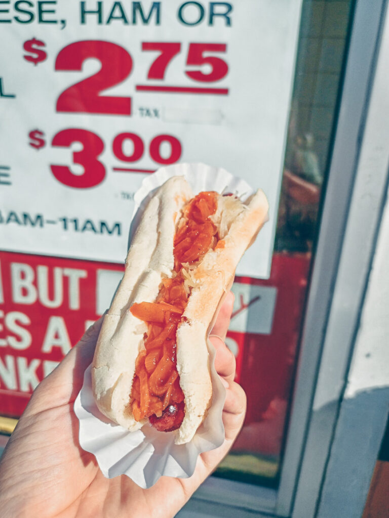 Gray's Papaya hot dog