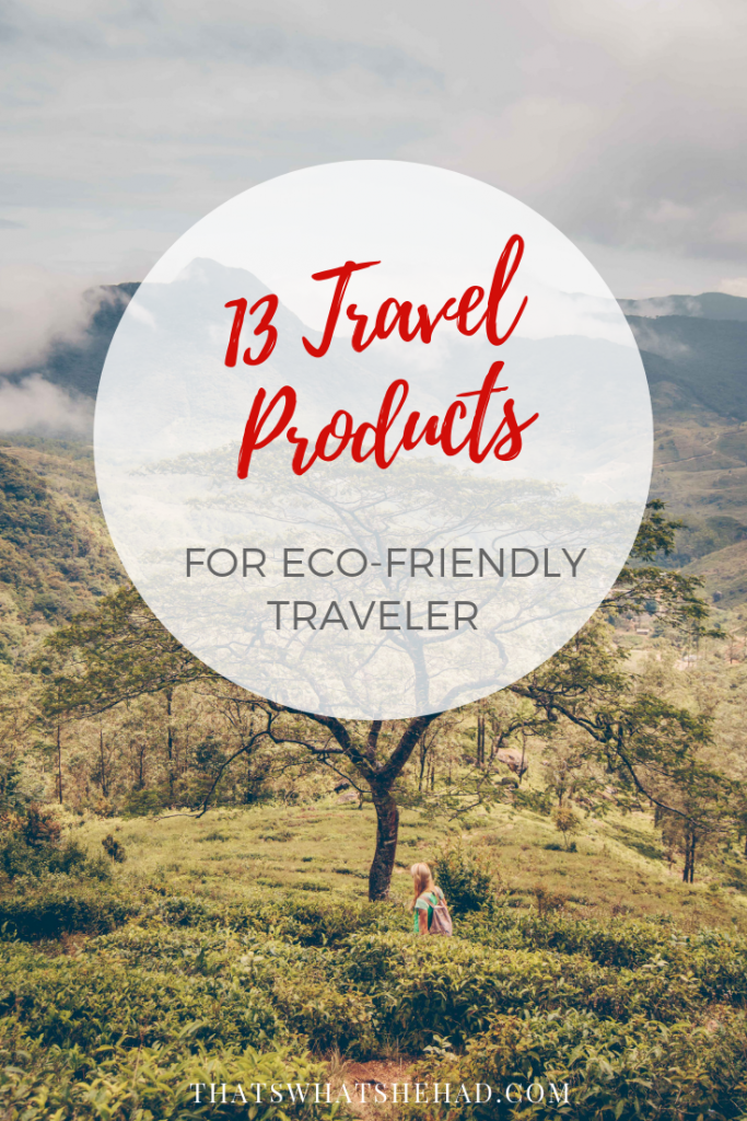 Eco travel made easy with these 13 essential products! From reusable snack bags to toiletries to safe sunscreen — everything you need for sustainable travel! #ecotravel #sustainabletravel #ecotravelproducts