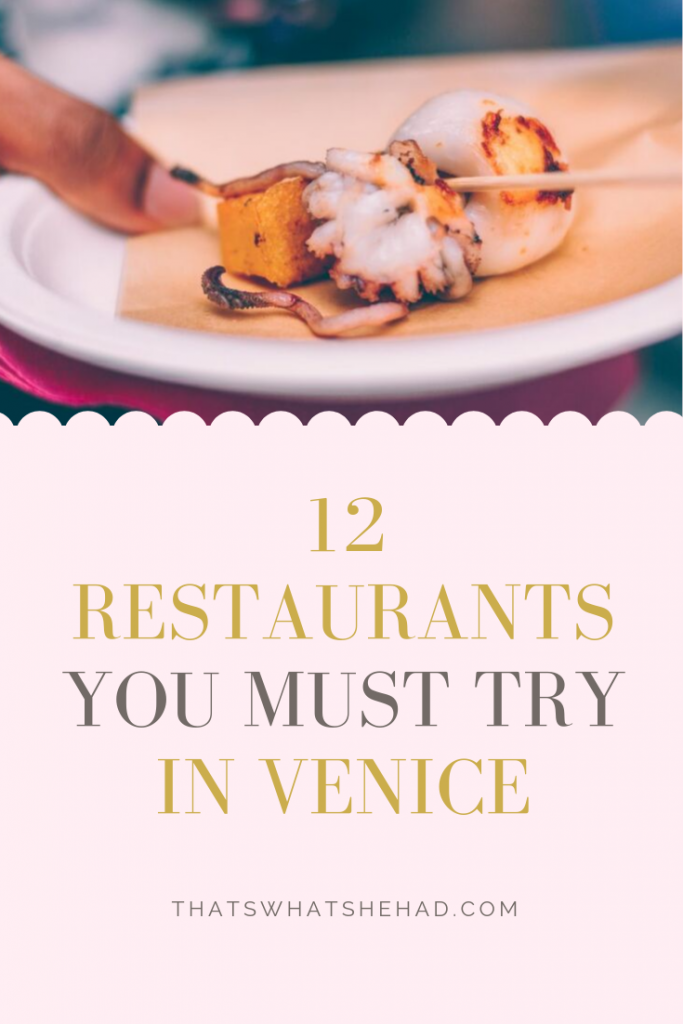 12 restaurants in Venice you must try, located right by the major attractions. And no, it doesn't mean bad food and sky-high prices! Learn where to have breakfast, lunch, and dinner in Venice, Italy! #Venice #Italy #VeniceItaly #VeniceRestaurants