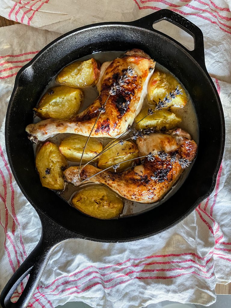 chicken-with-peaches-lavender