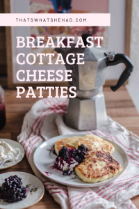 Sirniki, Russian cottage cheese patties, make for a easy and delicious breakfast when served hot off the pan with sour cream and jam. #cottagecheese #sirniki #cottagecheesepancakes #pancakes #cheesepancakes #russianfood #russiancuisine