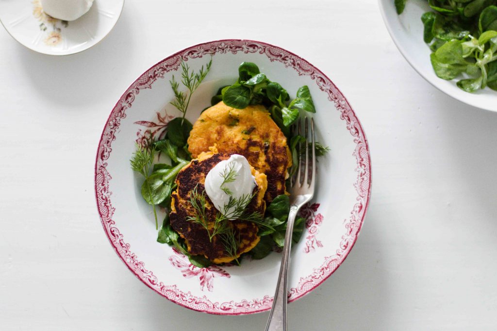 anna jones squash ricotta pancakes