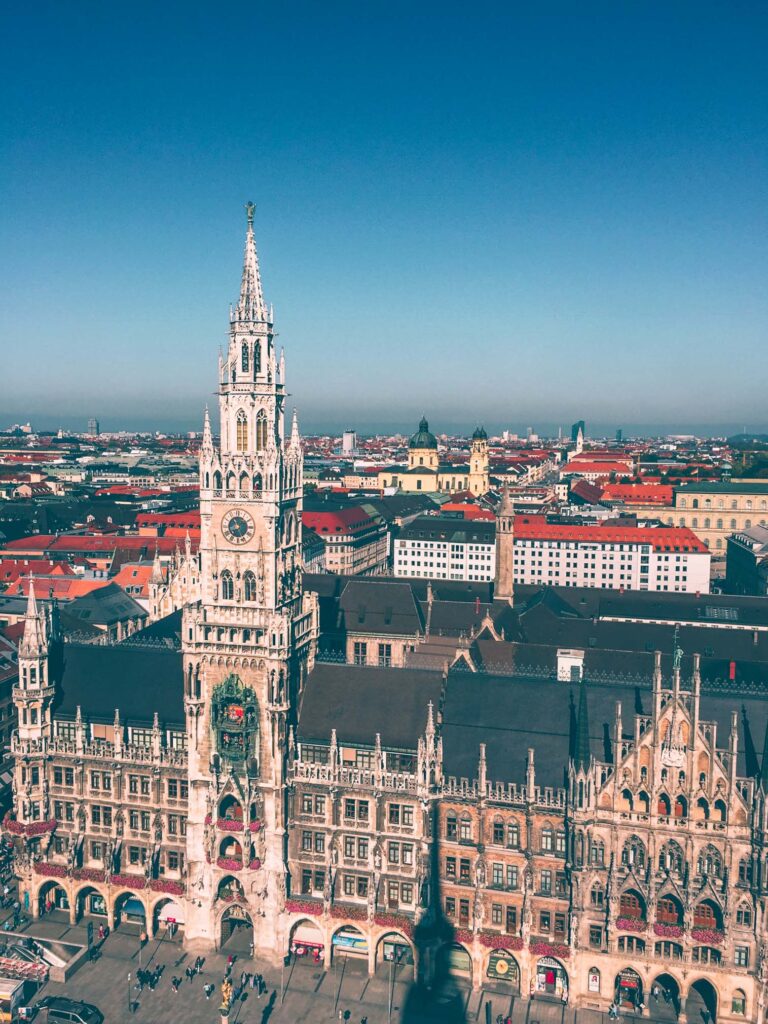 New Town Hall as seen from St. Peter's Church