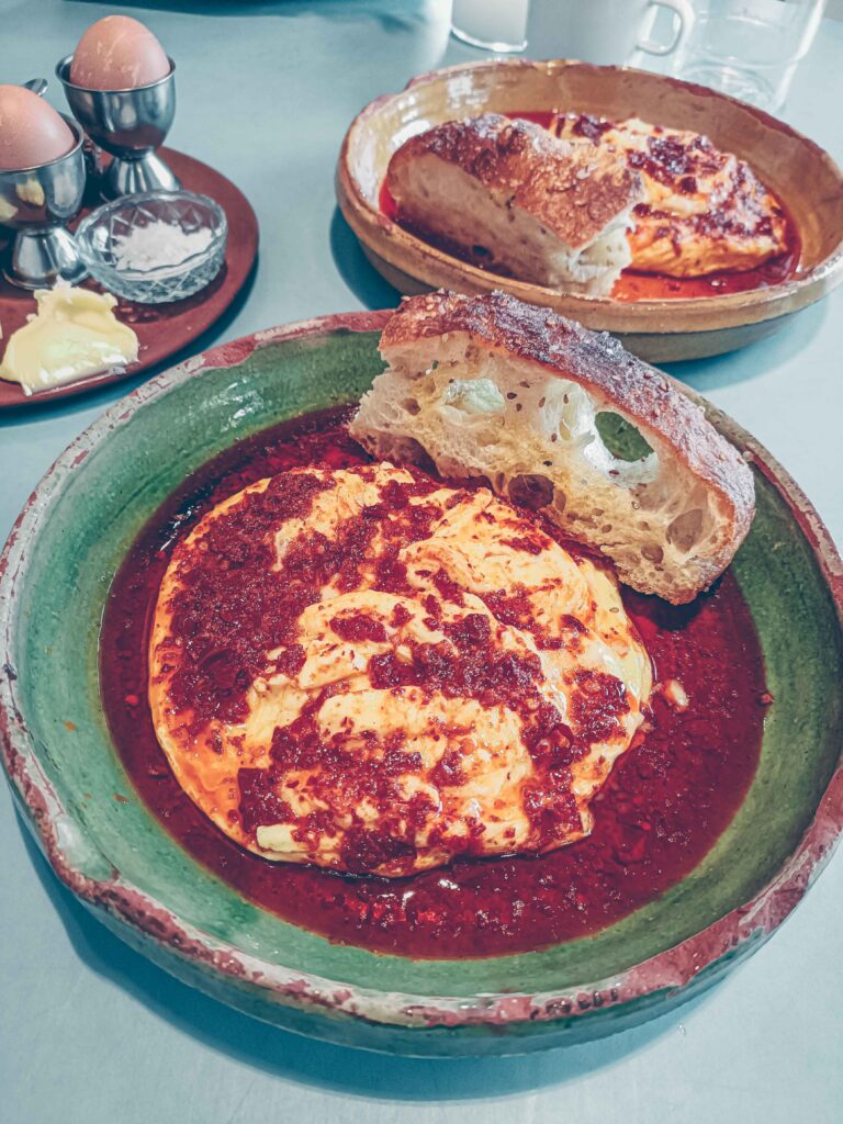 Studio x Kitchen eggs with nduja