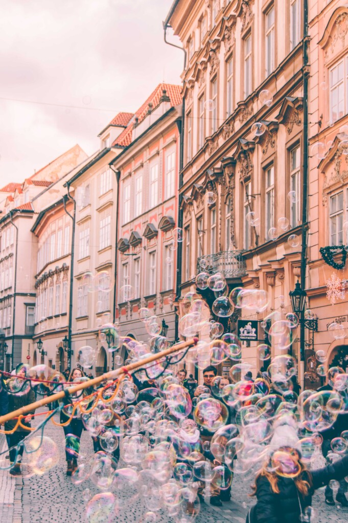 Prague during holidays