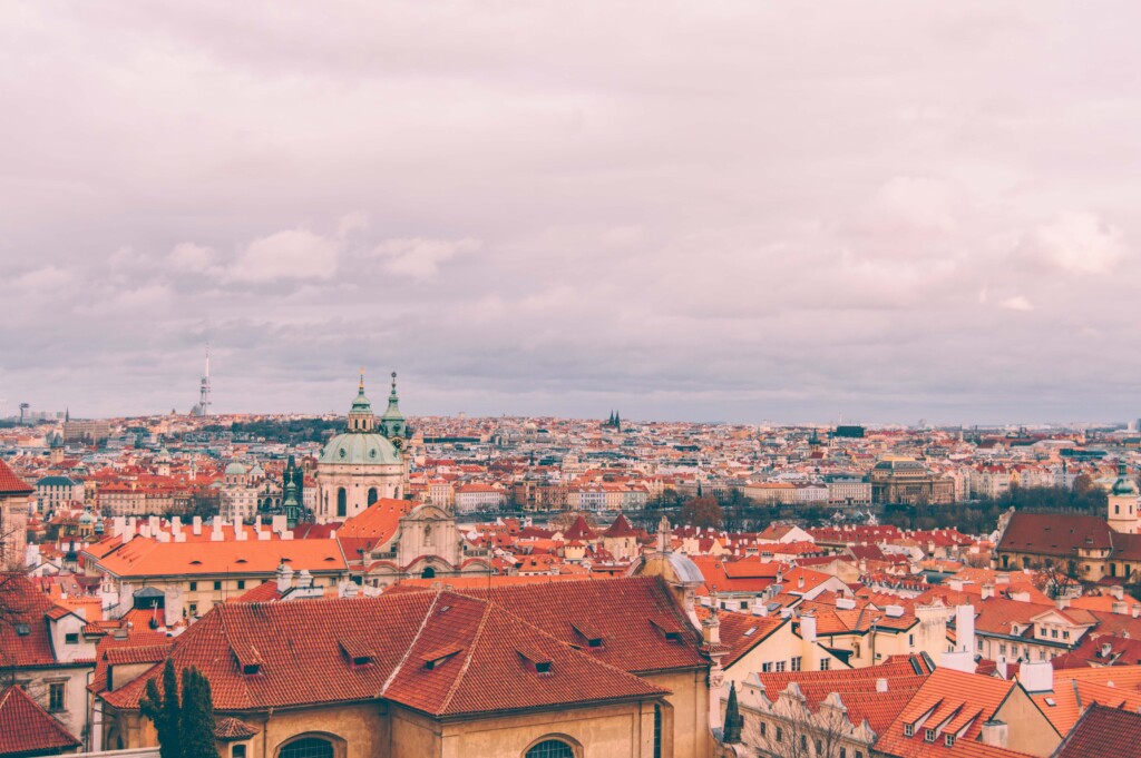 overlooking Prague
