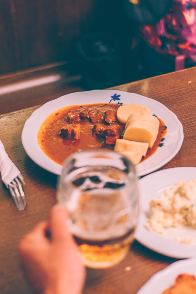 Make sure to visit a local restaurant in your one day in Prague