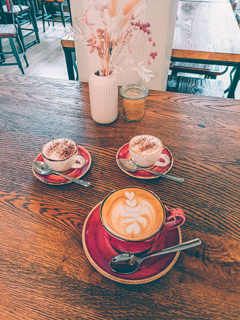 Amazing coffee and babychinos served at Emilia's Familiencaf&eacute; 