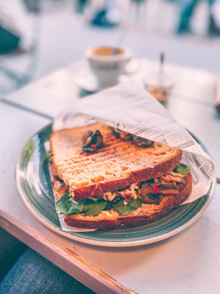 Breakfast sandwhich at Was Wir Wirklich Lieben caf&eacute;  is my go to for best breakfast in Hamburg