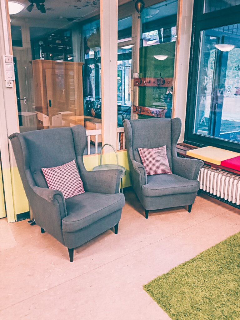 Cozy seating area at Eimsb&uuml;ttel Spielhaus in Hamburg