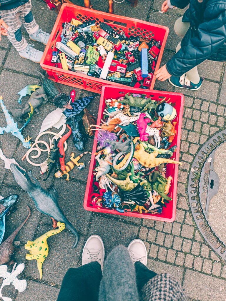 Lots of toys to buy at Flohschanze Flee Market