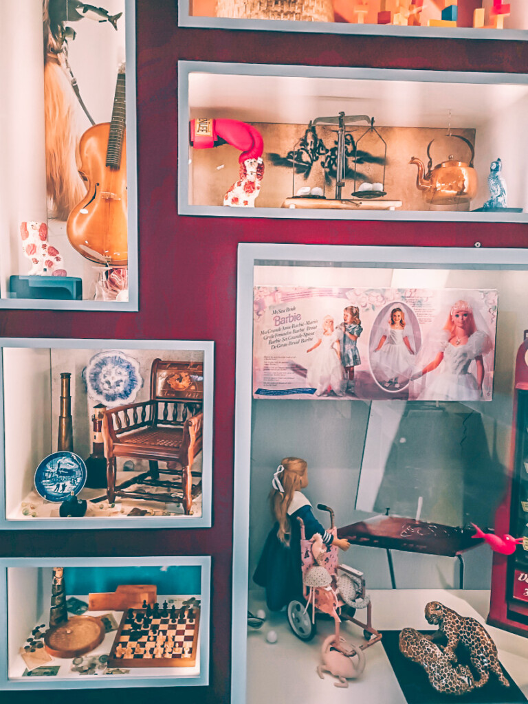 Fun toy display at Wunderkammer if you spend some time with kids in Hamburg in winter.