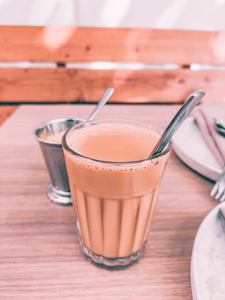 a cup of chai at Authentikka