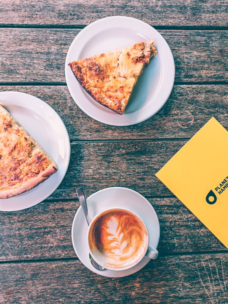 Lunch and a coffee at the Planetarium in Hamburg