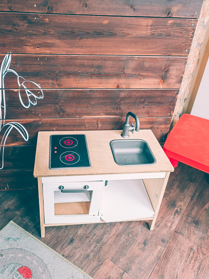 little play kitchen at Hofbrau Wirtshaus