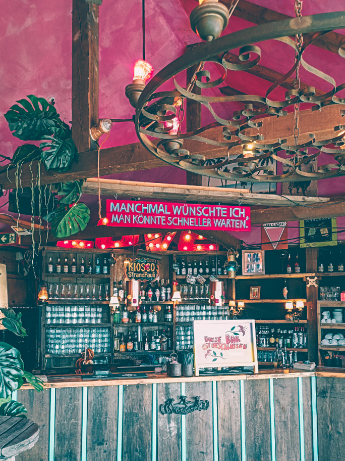 Fun, colorful interior at Strand Pauli