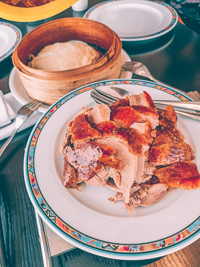 carved duck and pancakes at Pekin Enten Haus