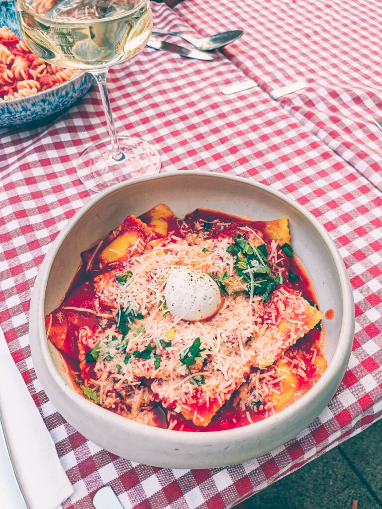 ravioli at Pasta Autentica by Jill